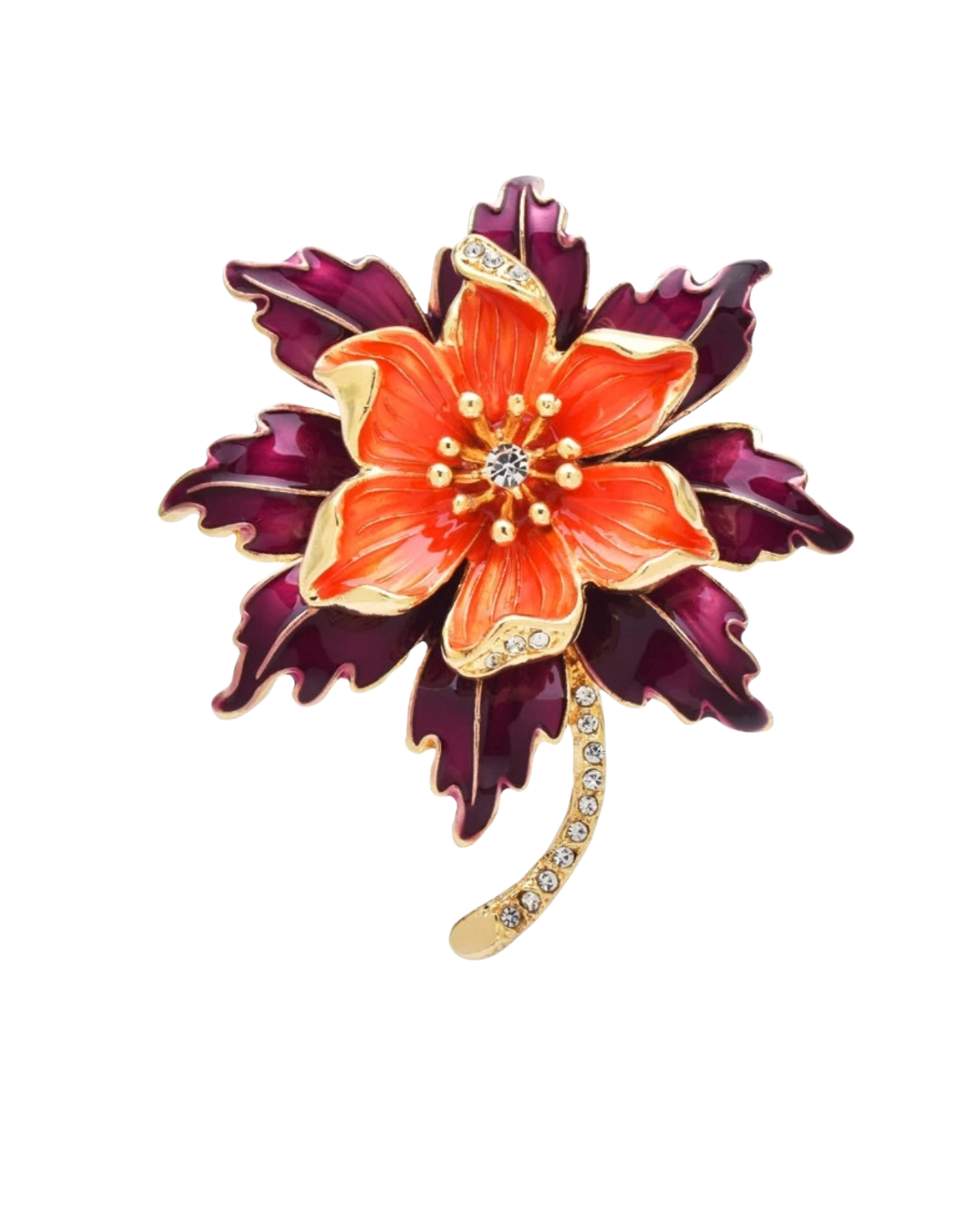 Double-layer Flower Brooch