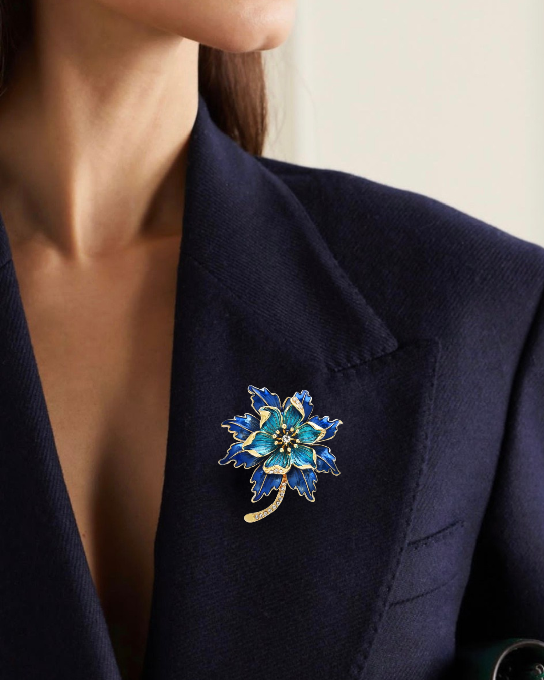 Double-layer Flower Brooch