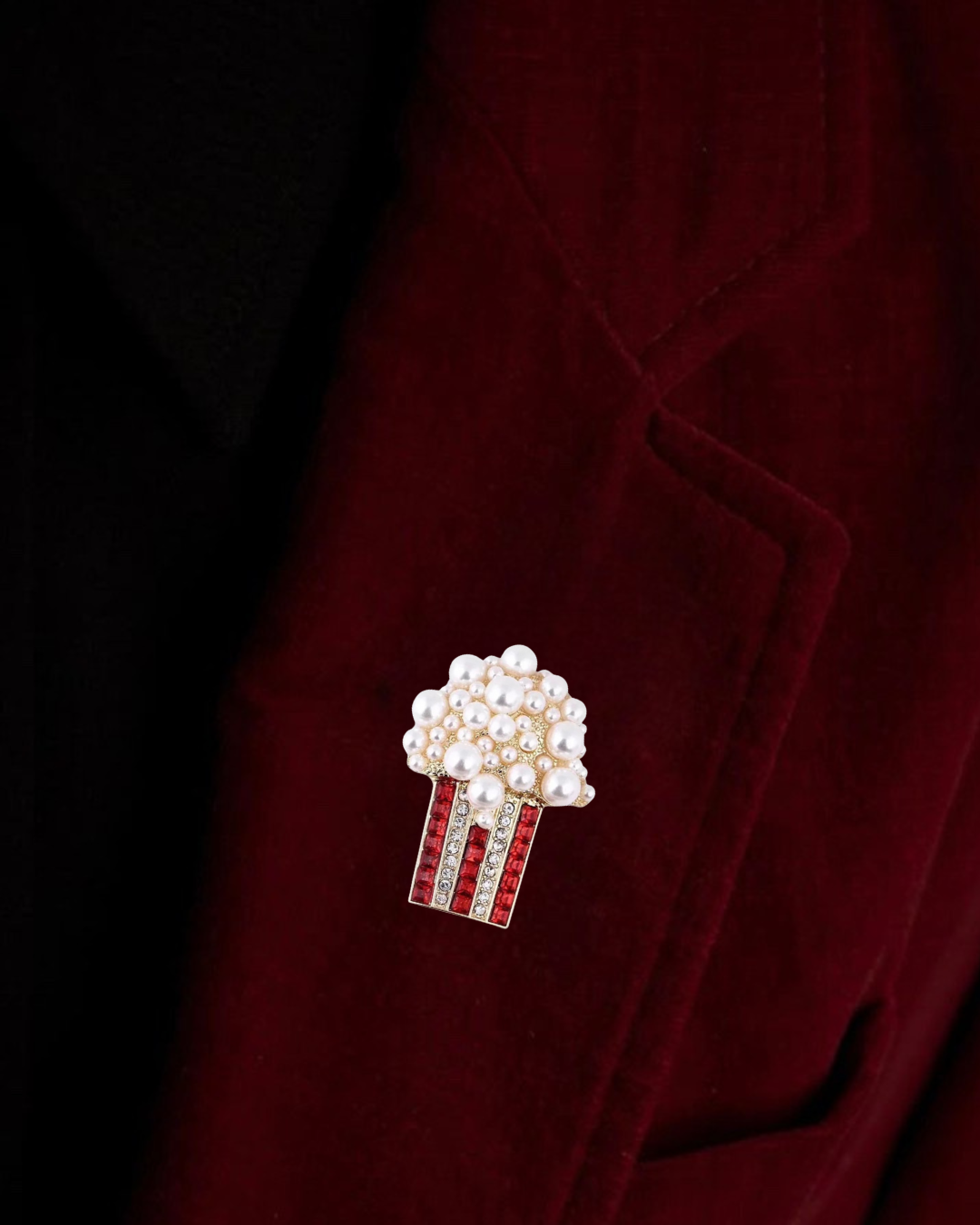 Pearl Popcorn Brooch