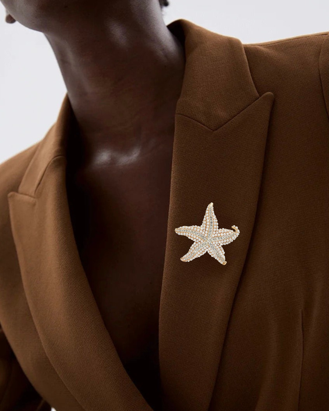 Pearl Starfish Brooch