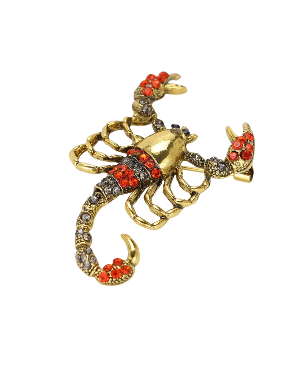 Rhinestone Scorpion Brooch