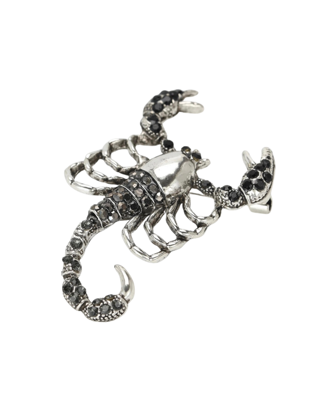 Rhinestone Scorpion Brooch