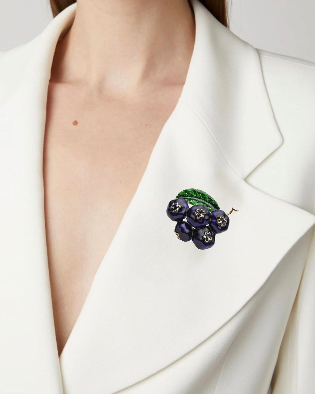 Blueberry Brooch
