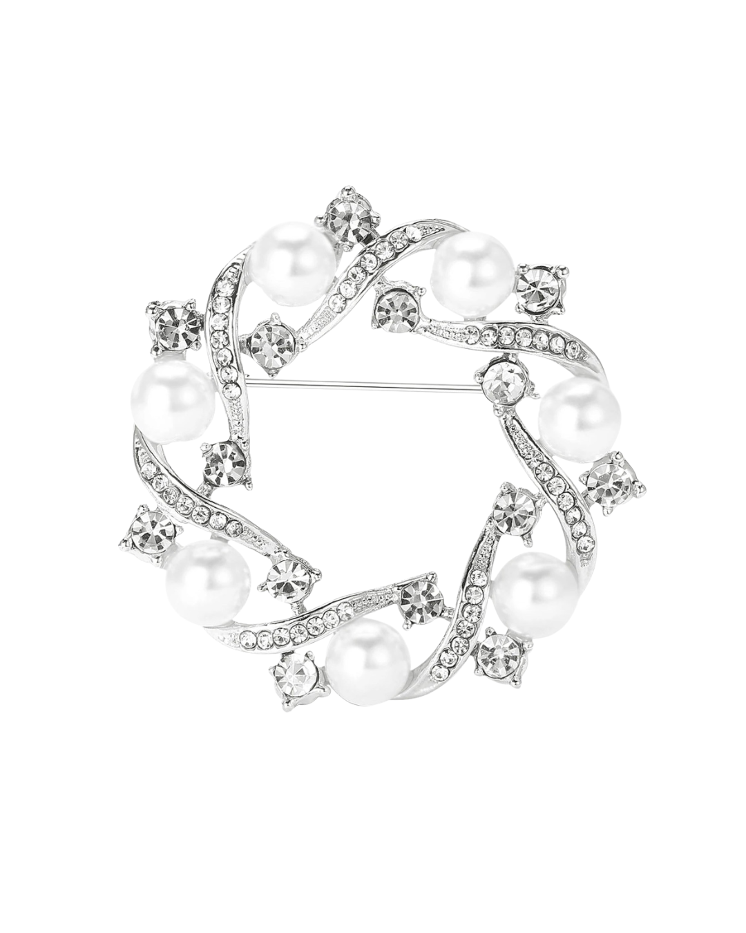 Pearl Wreath Brooch