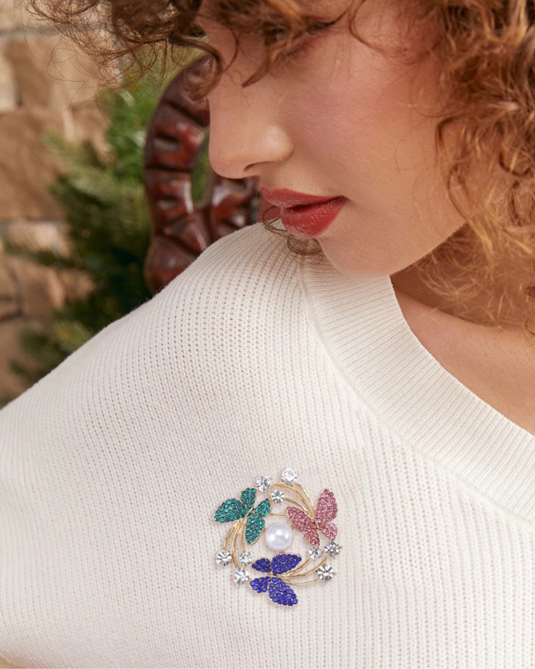 Mirabelle Butterfly Brooch