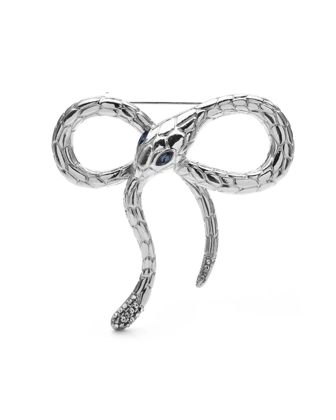Bow knot Snake Brooch